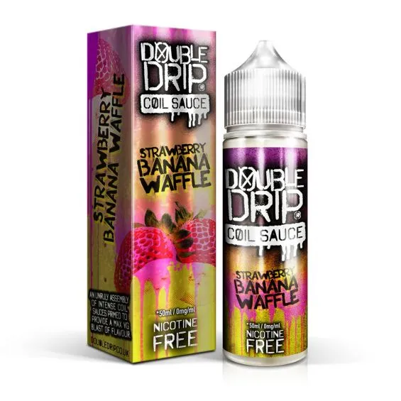 Double Drip E-Liquid Strawberry Banana Waffle Short Fill E-Liquid 50ml