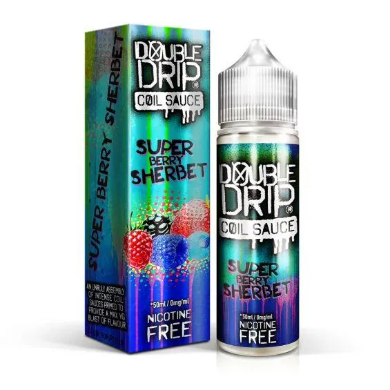Double Drip E-Liquid Super Berry Sherbet Short Fill E-Liquid 50ml