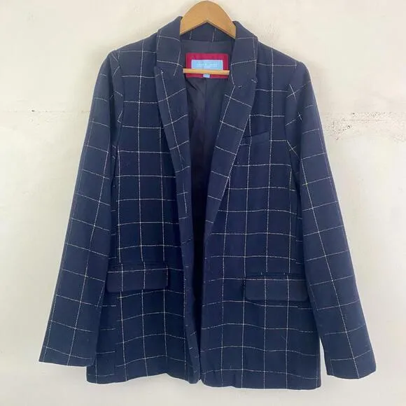 DRAPER JAMES navy and gold blazer