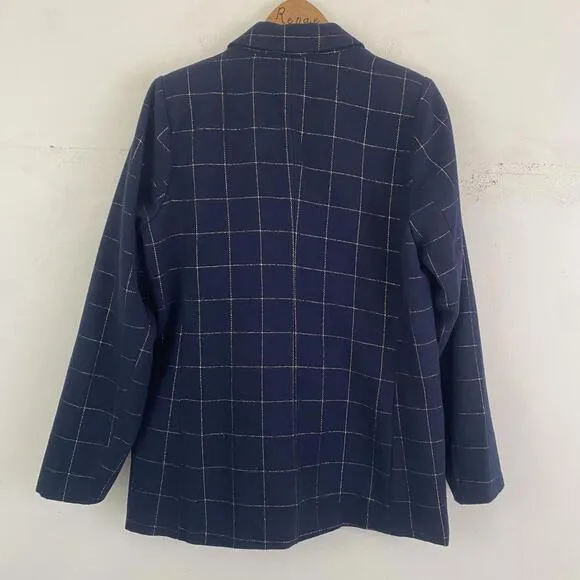 DRAPER JAMES navy and gold blazer