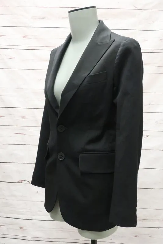 Dsquared2 Blazer Black Stretch Wool Size 38 Two Button Jacket