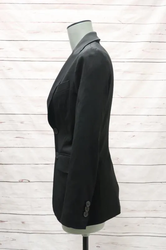 Dsquared2 Blazer Black Stretch Wool Size 38 Two Button Jacket