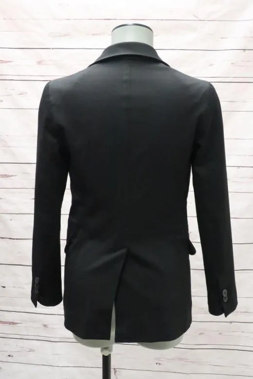Dsquared2 Blazer Black Stretch Wool Size 38 Two Button Jacket