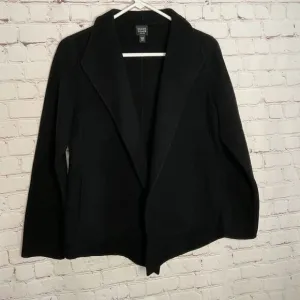 EILEEN FISHER Cardigan Small Petite SP Women’s Open Blazer Draped Wool Cashmere