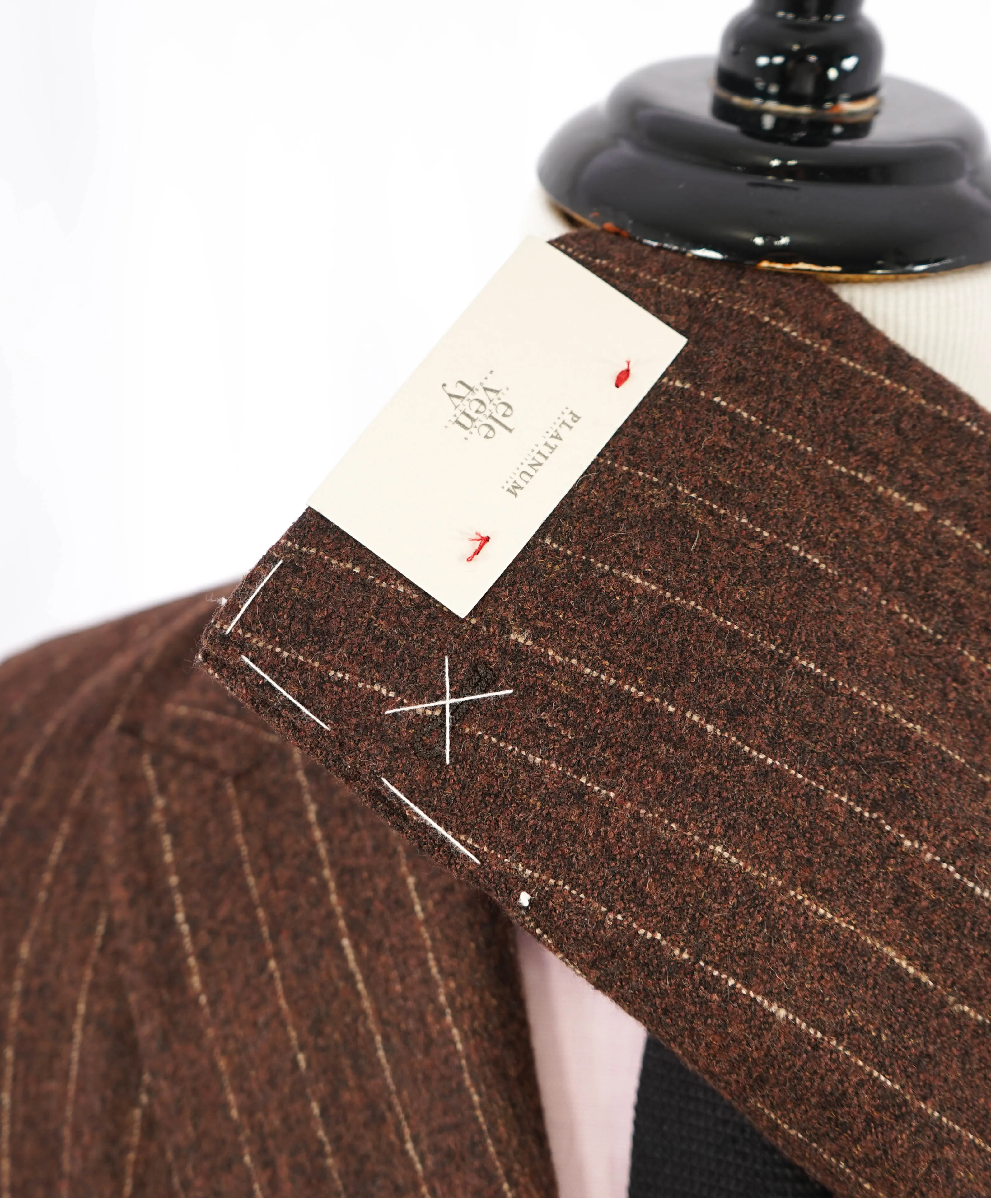 ELEVENTY - ALPACA Chalk Stripe Double Breasted "JOGGER" Suit - 40 US (50EU)