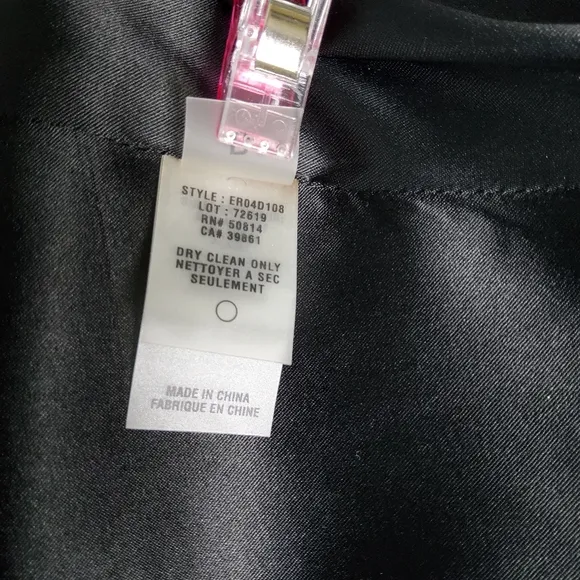 Elie Tahari Textured Black Blazer With Satin Ruched Collar Black Size Medium