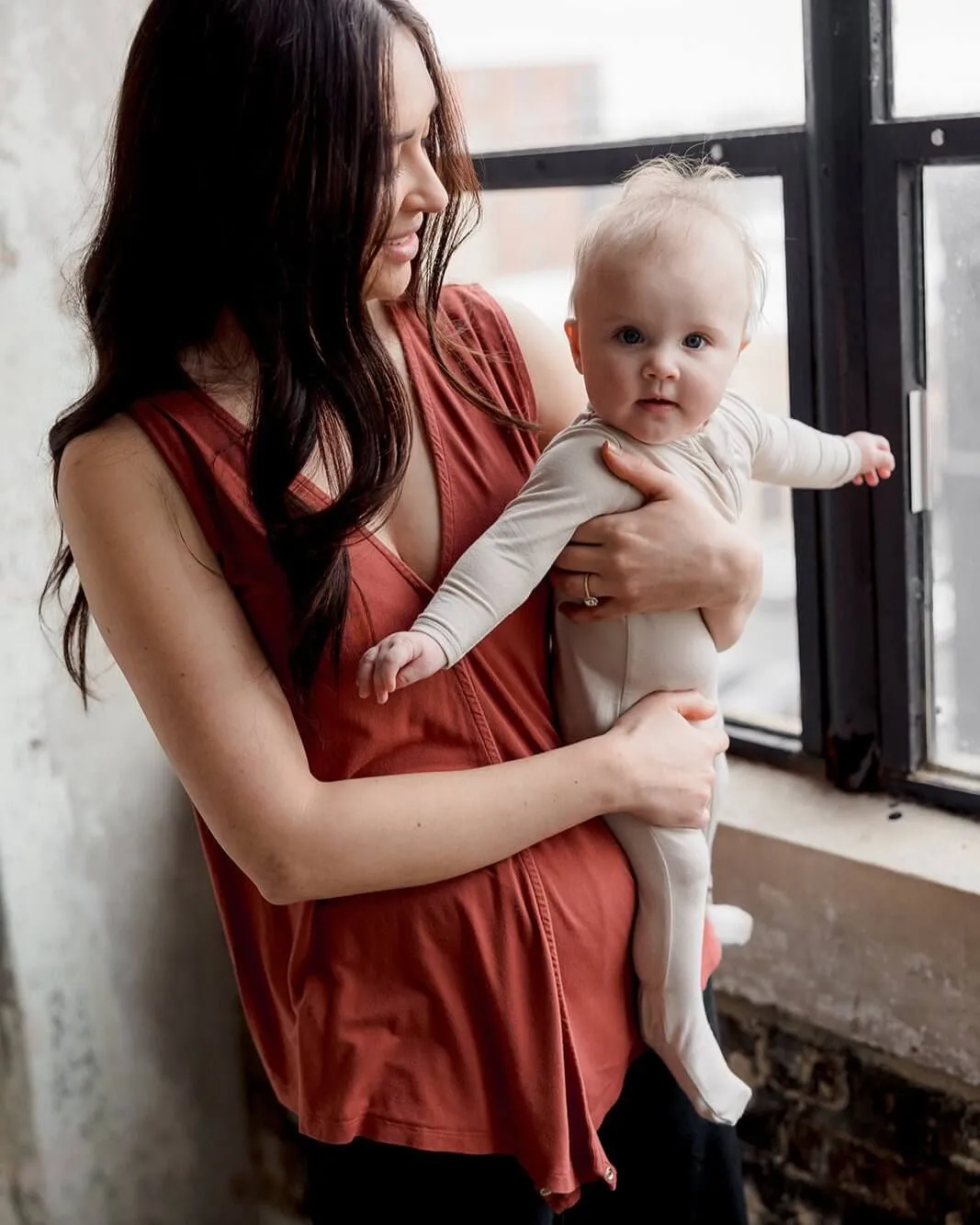 Every Way Maternity to Nursing Wrap Tank Top