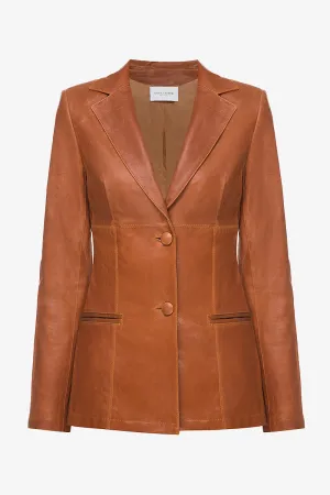 Fitted Patina Leather Jacket