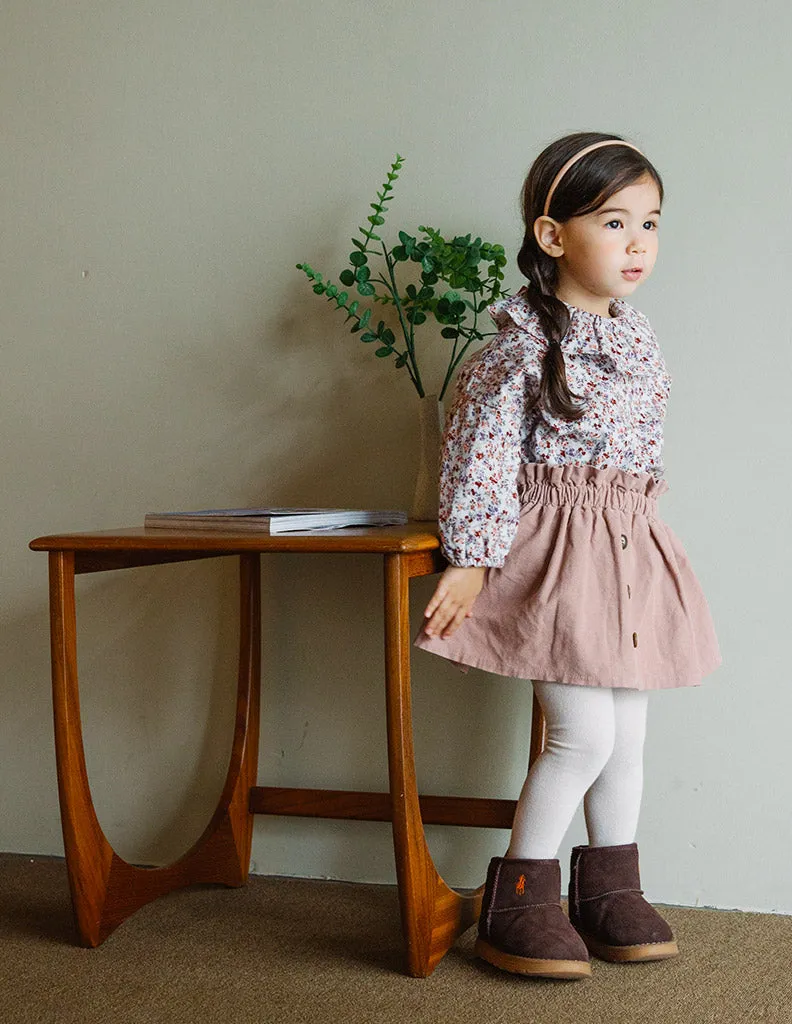 Floral Ruffle Blouse Lilac