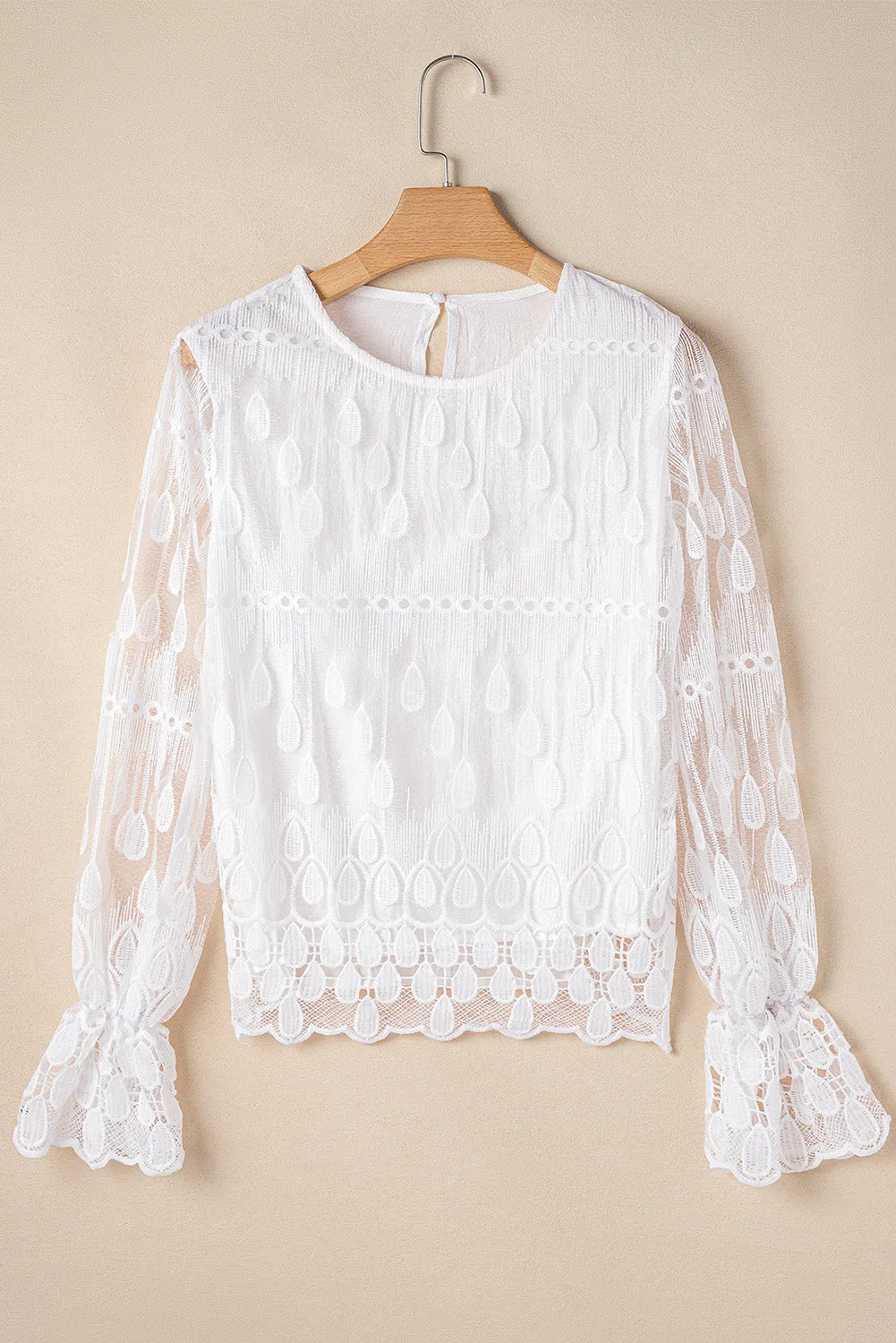 Flounce Sleeve Blouse