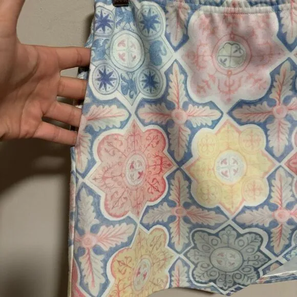 FOR LOVE &amp; LEMONS Mosaic Ole Skirt, Tile Print- Size Large