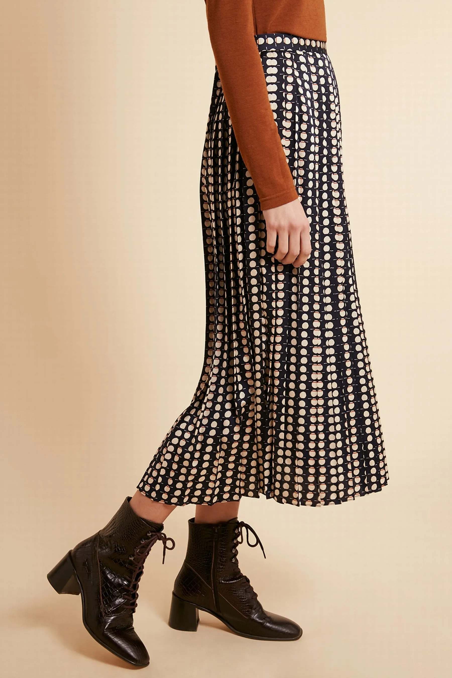 Frnch Edvina Skirt (Navy) - FINAL SALE
