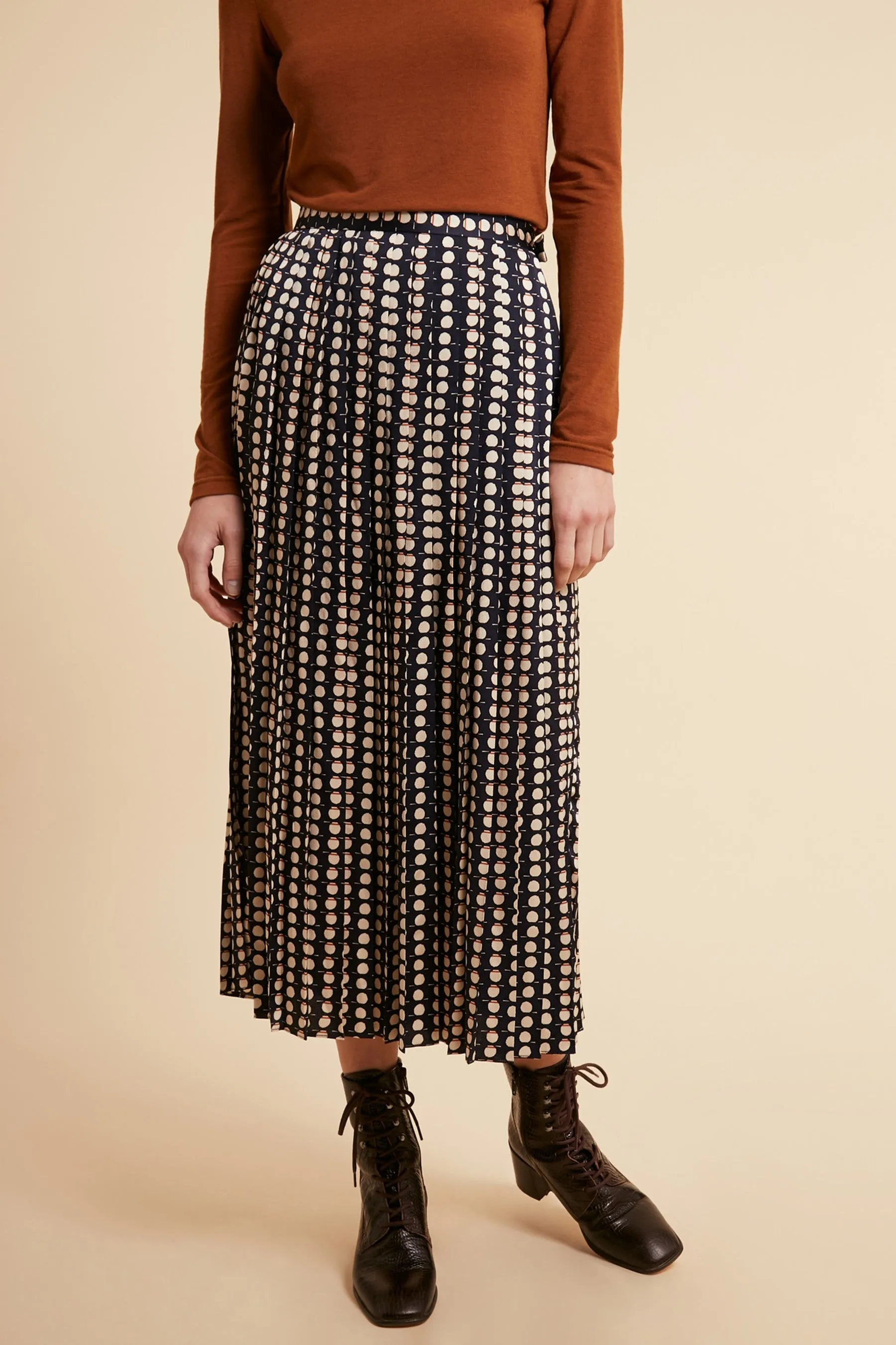 Frnch Edvina Skirt (Navy) - FINAL SALE