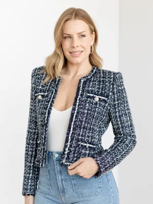 Generation Love Betsy Button Tweed Blazer