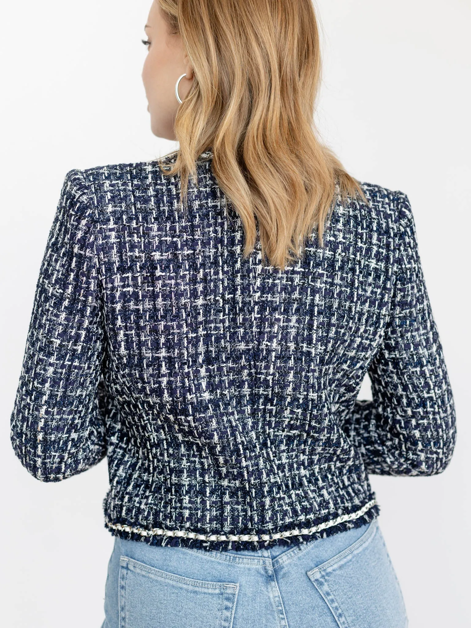 Generation Love Betsy Button Tweed Blazer