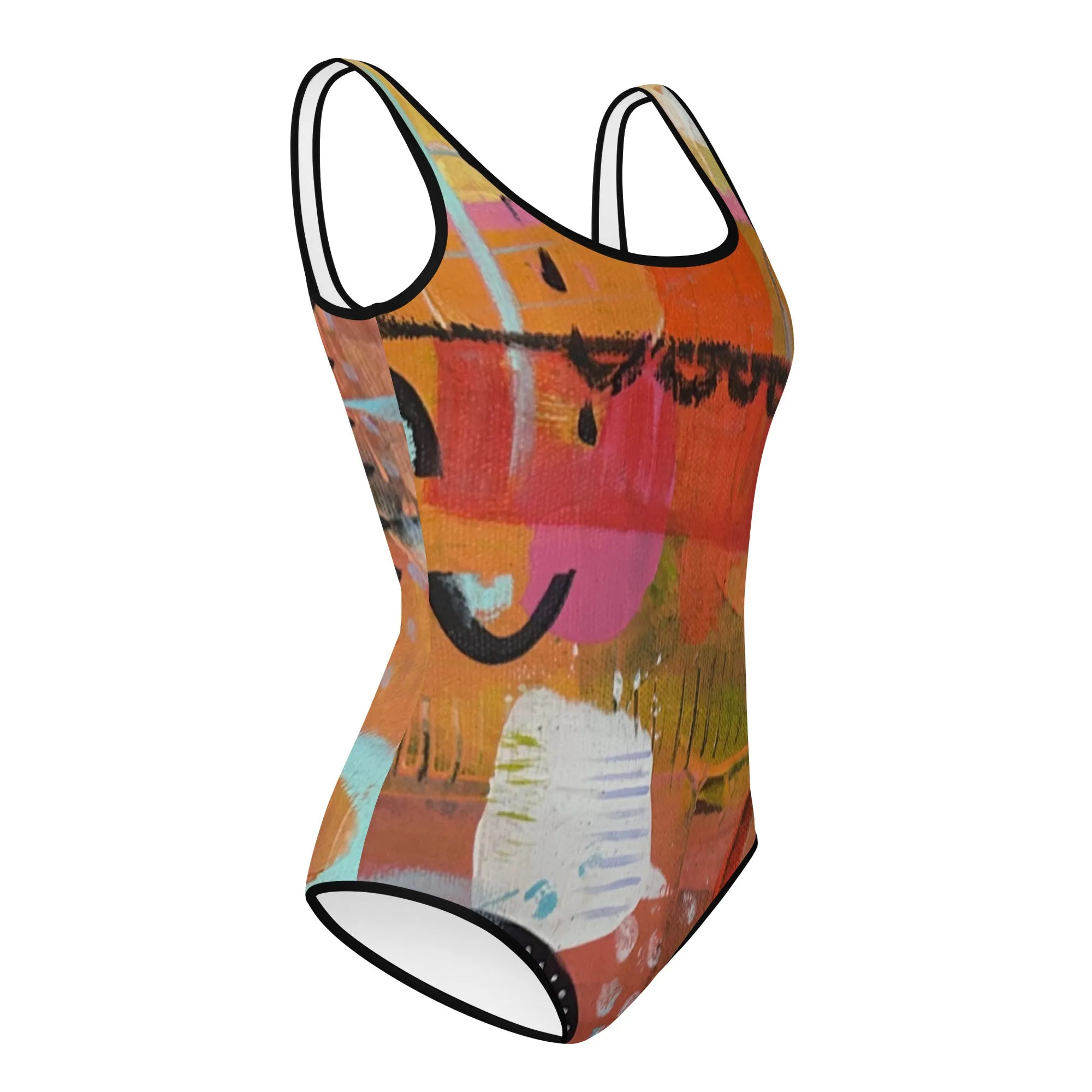 Girls Swimsuit "Circles in the Sand"
