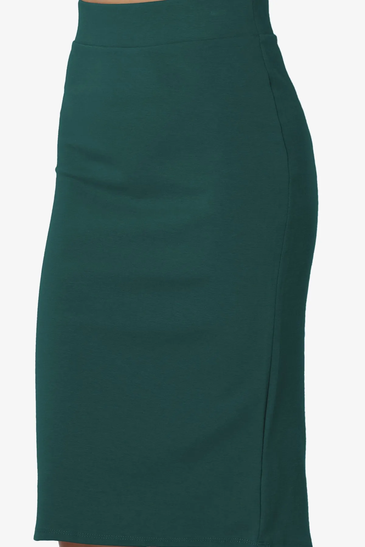 Gisele Ponte Basic Knee Pnecil Skirt
