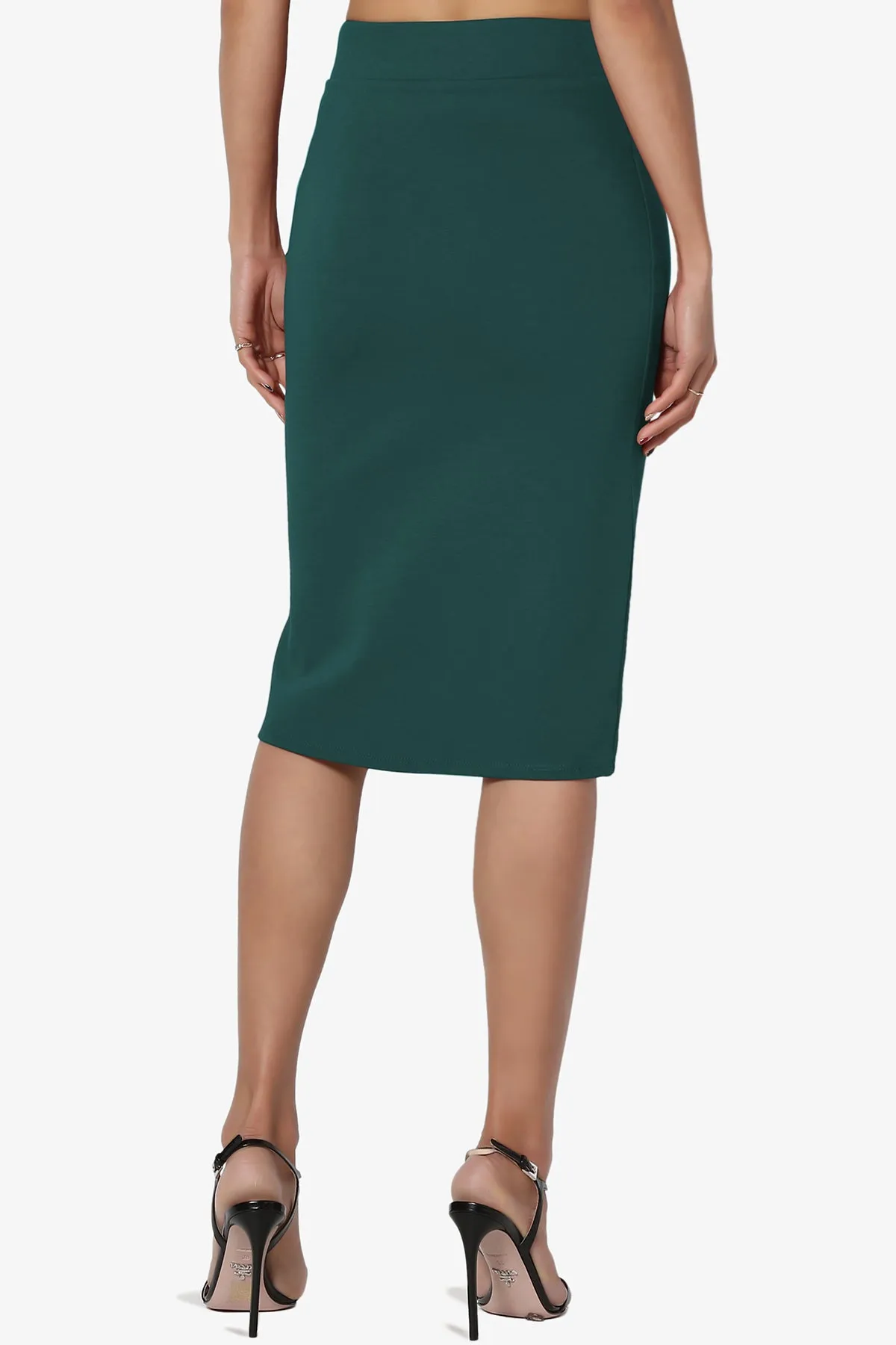 Gisele Ponte Basic Knee Pnecil Skirt