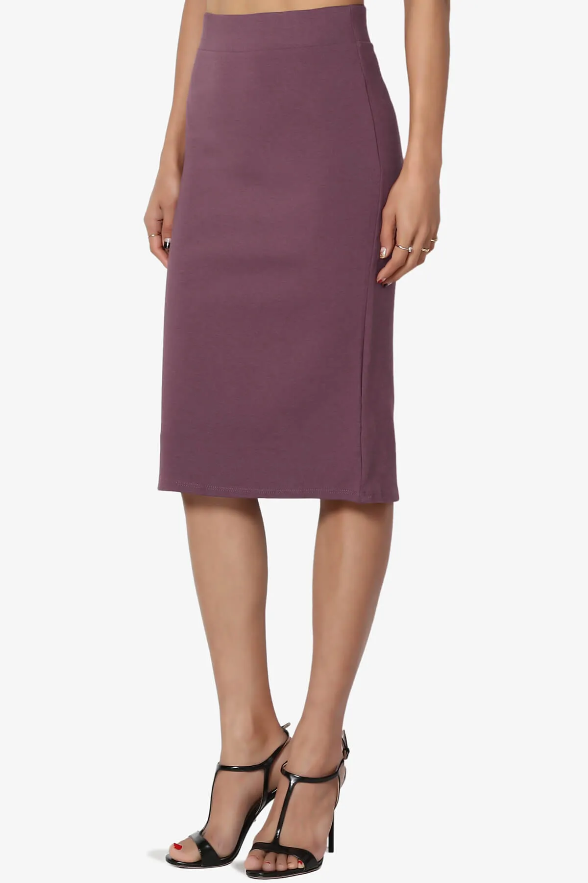 Gisele Ponte Basic Knee Pnecil Skirt