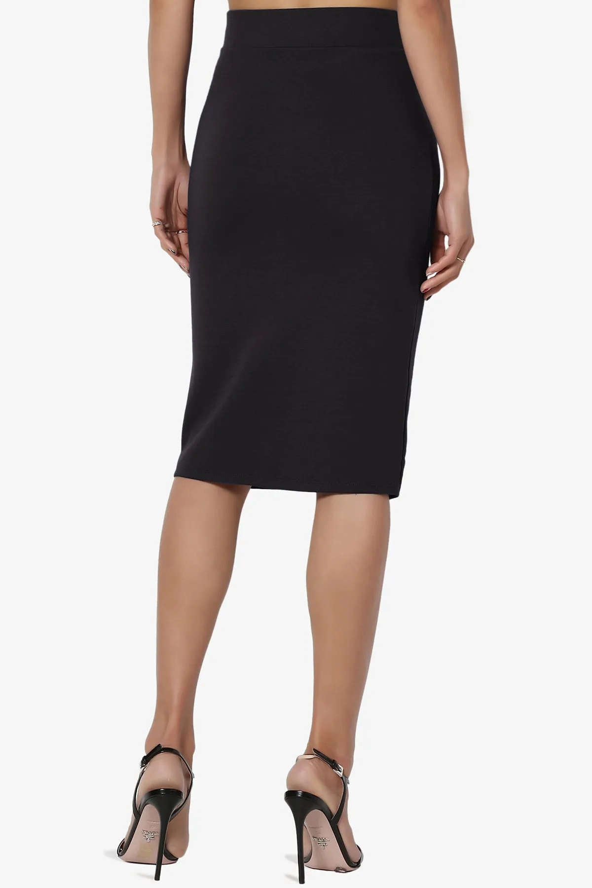 Gisele Ponte Basic Knee Pnecil Skirt
