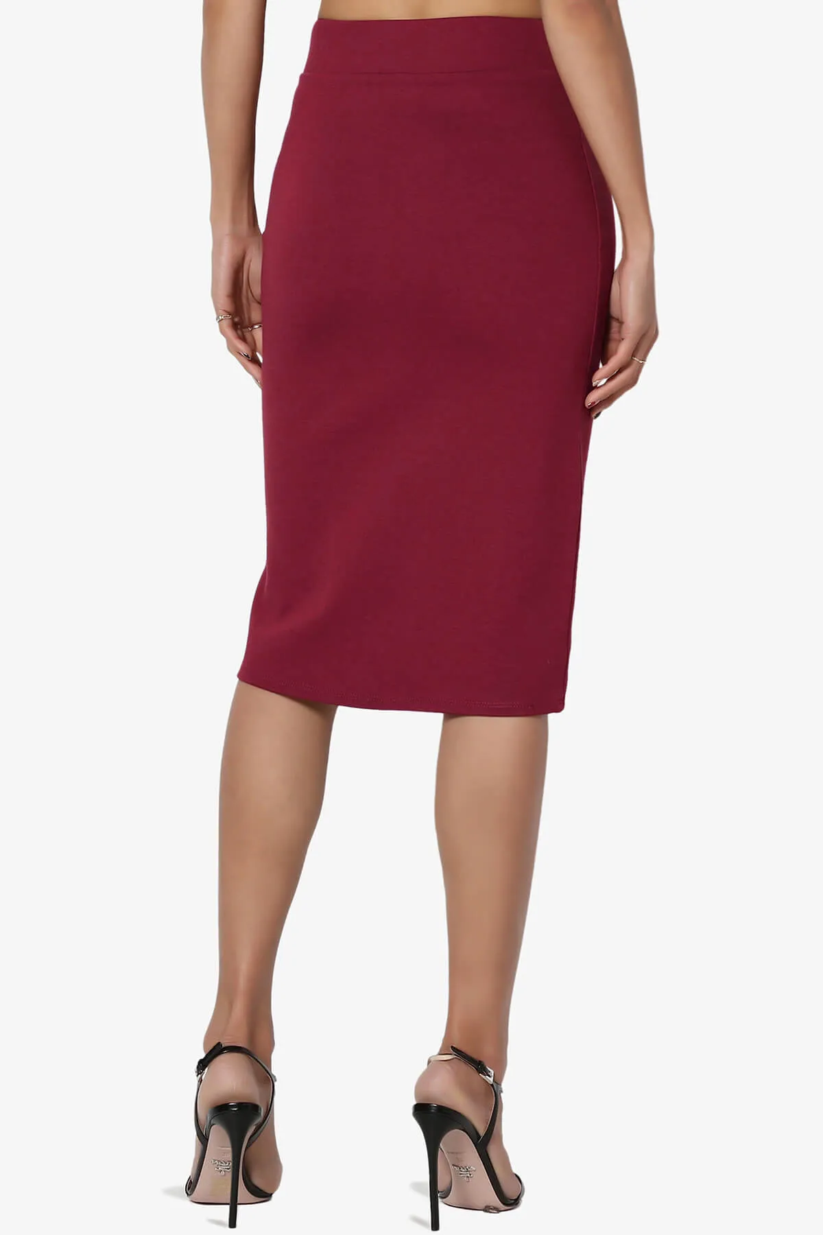 Gisele Ponte Basic Knee Pnecil Skirt