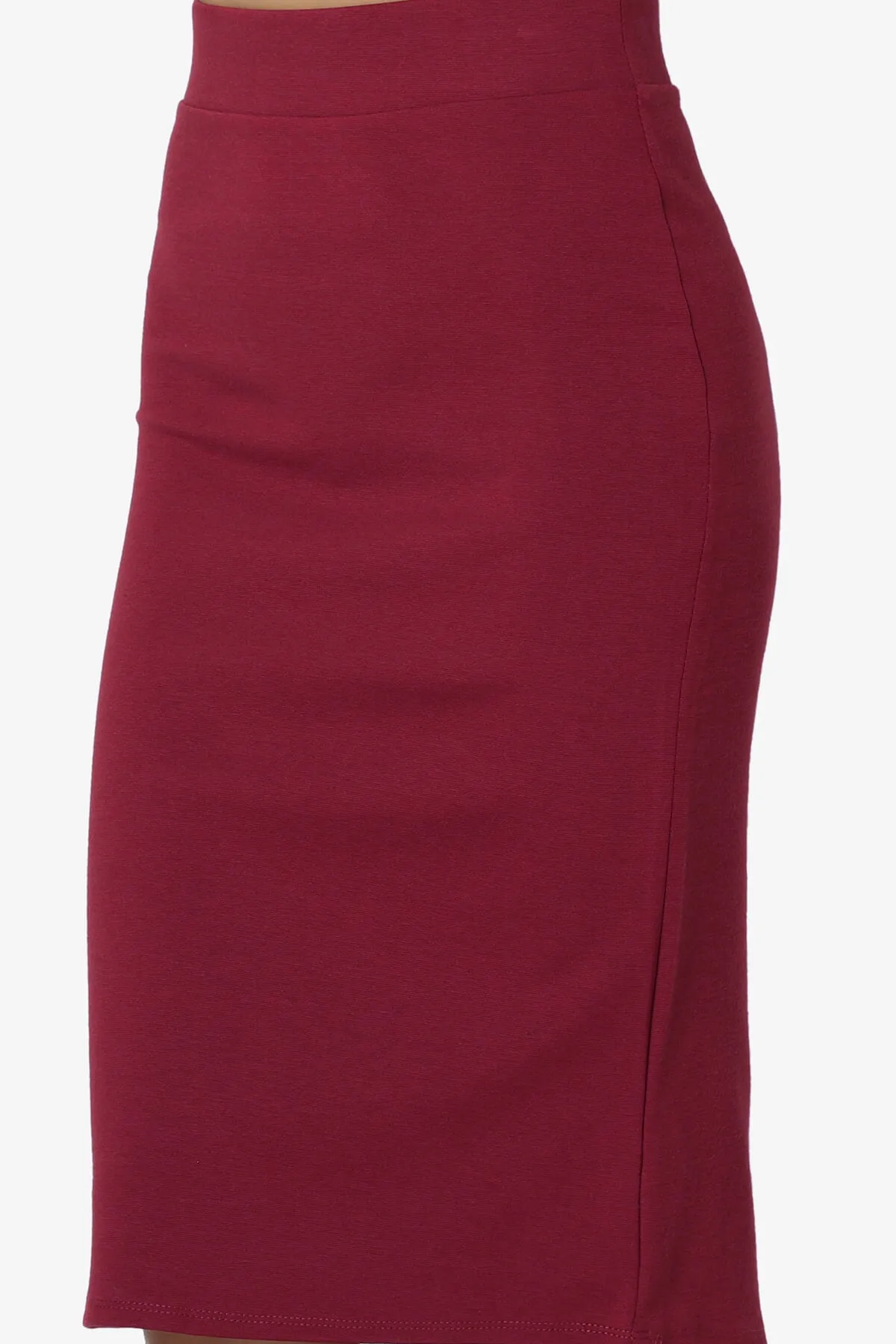 Gisele Ponte Basic Knee Pnecil Skirt
