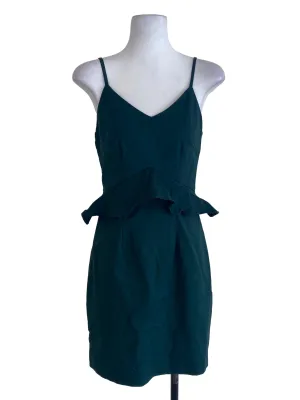 Green Peplum Mini Dress