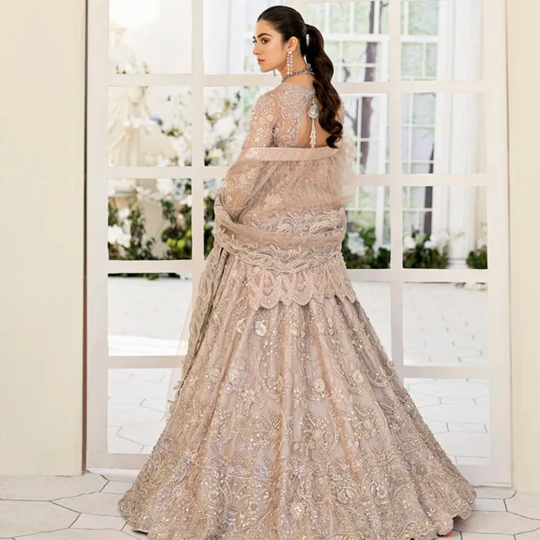 Grey Skin Bridal Lehenga Kameez Pakistani Wedding Dresses