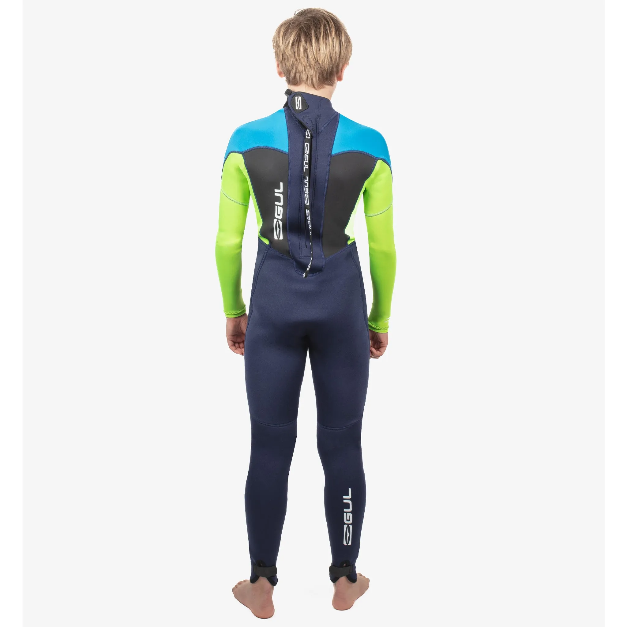 Gul Response 3/2mm Junior Wetsuit - Navy Lime