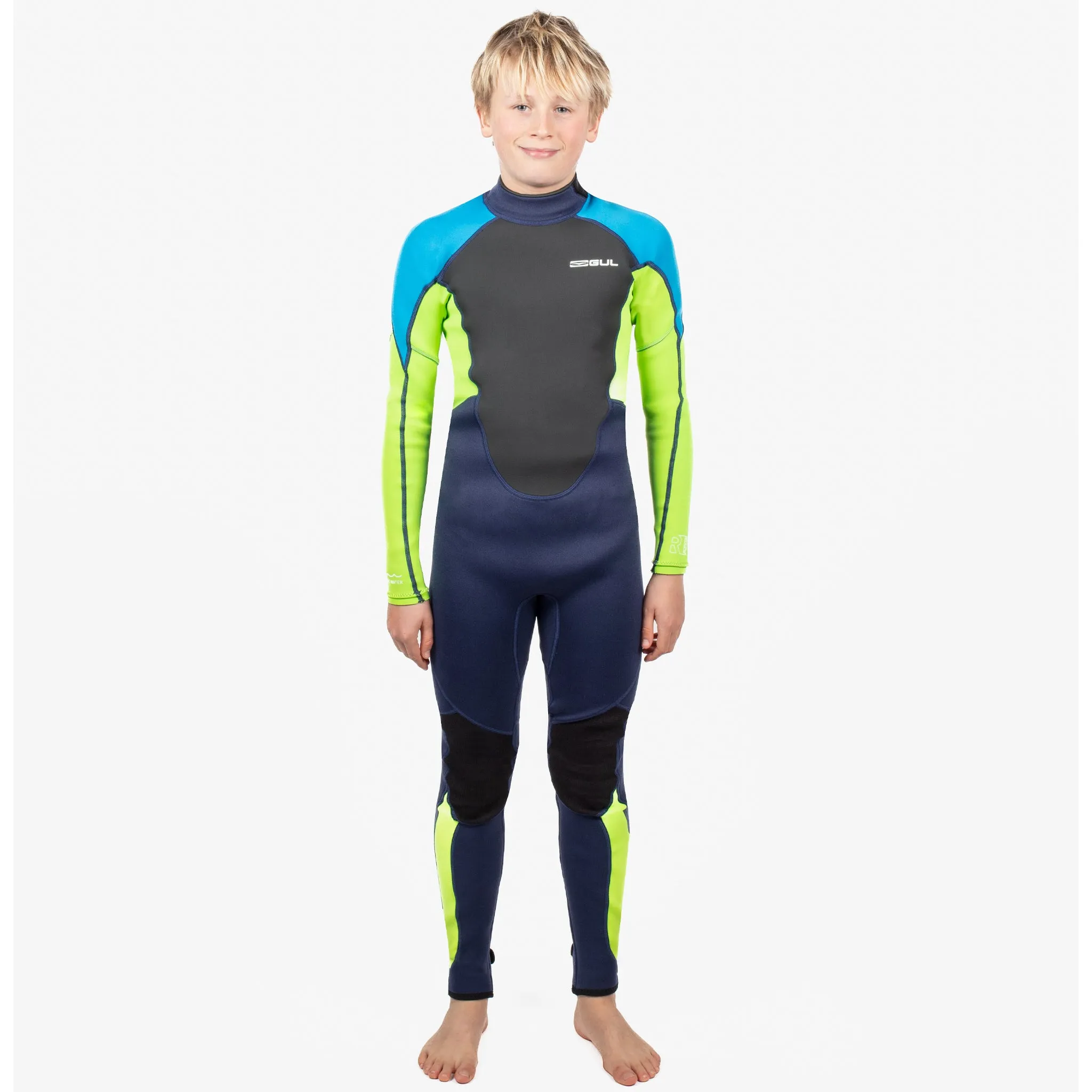 Gul Response 3/2mm Junior Wetsuit - Navy Lime