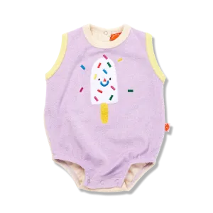 HALCYON NIGHTS ICE CREAM TERRY SINGLET SUIT