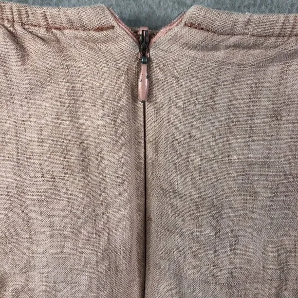 Hanna For La Journee Skirt Womens Small Pink 100% Linen Lagenlook Asymmetrical