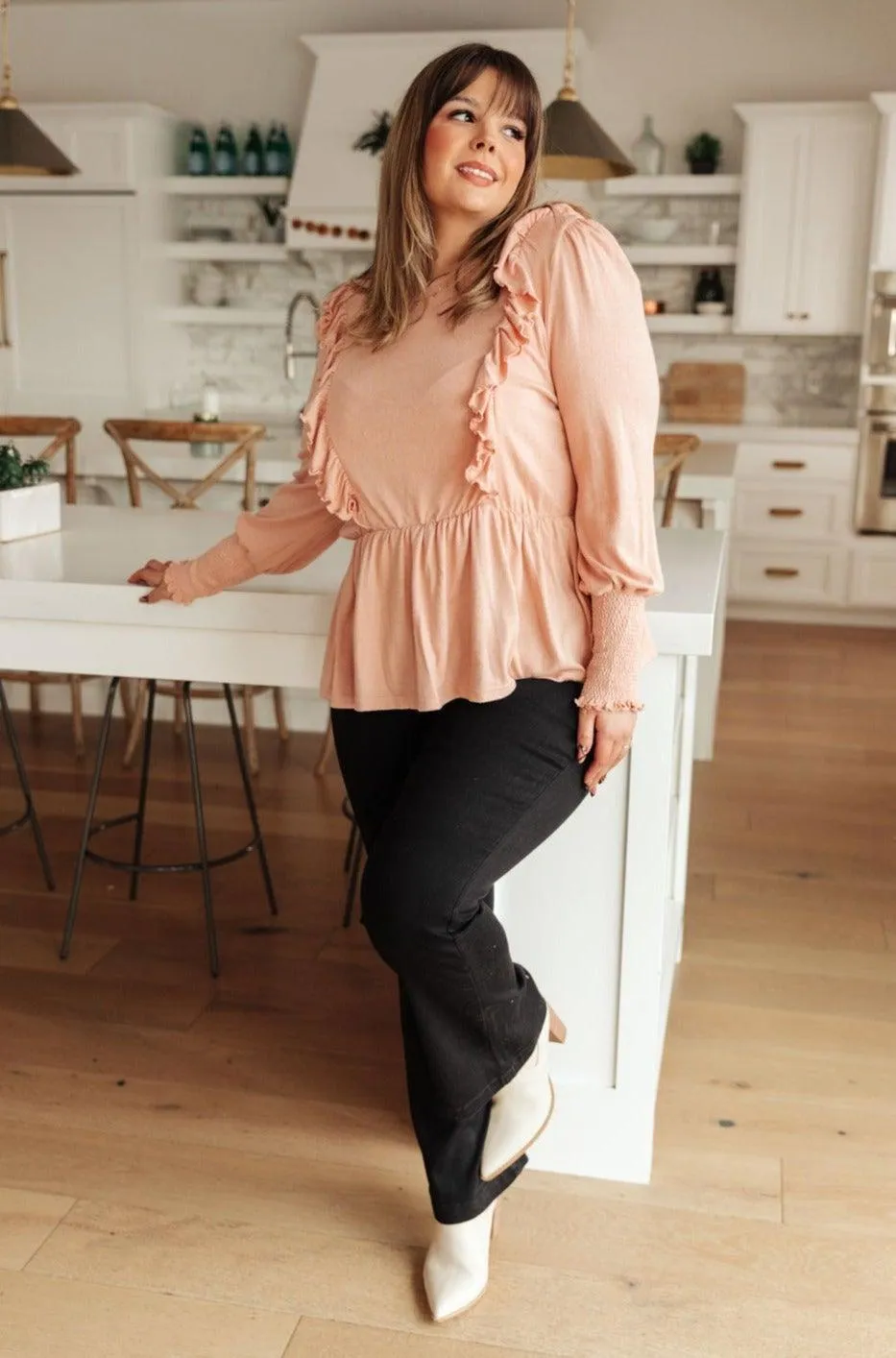 Hazel Blues® | Sweet Confession Top In Blush