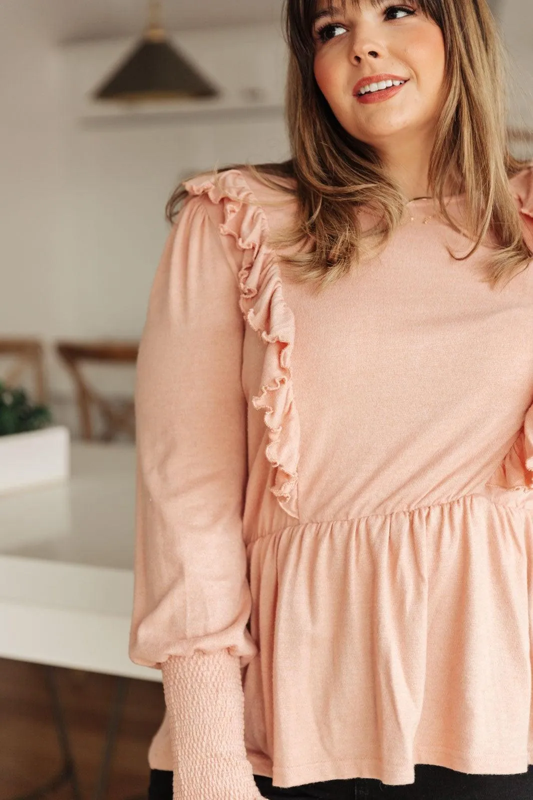 Hazel Blues® | Sweet Confession Top In Blush