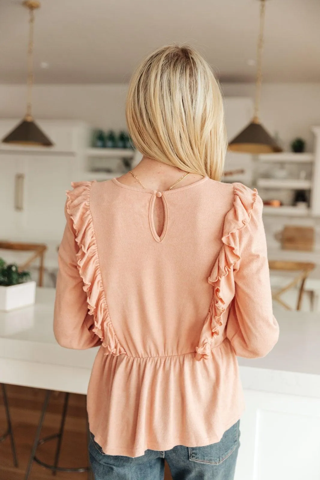 Hazel Blues® | Sweet Confession Top In Blush