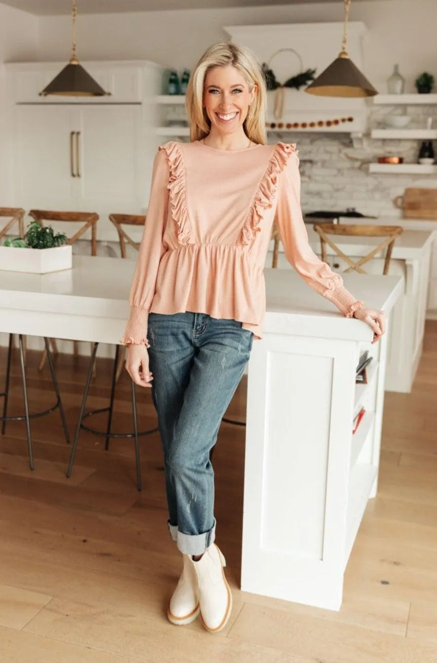 Hazel Blues® | Sweet Confession Top In Blush
