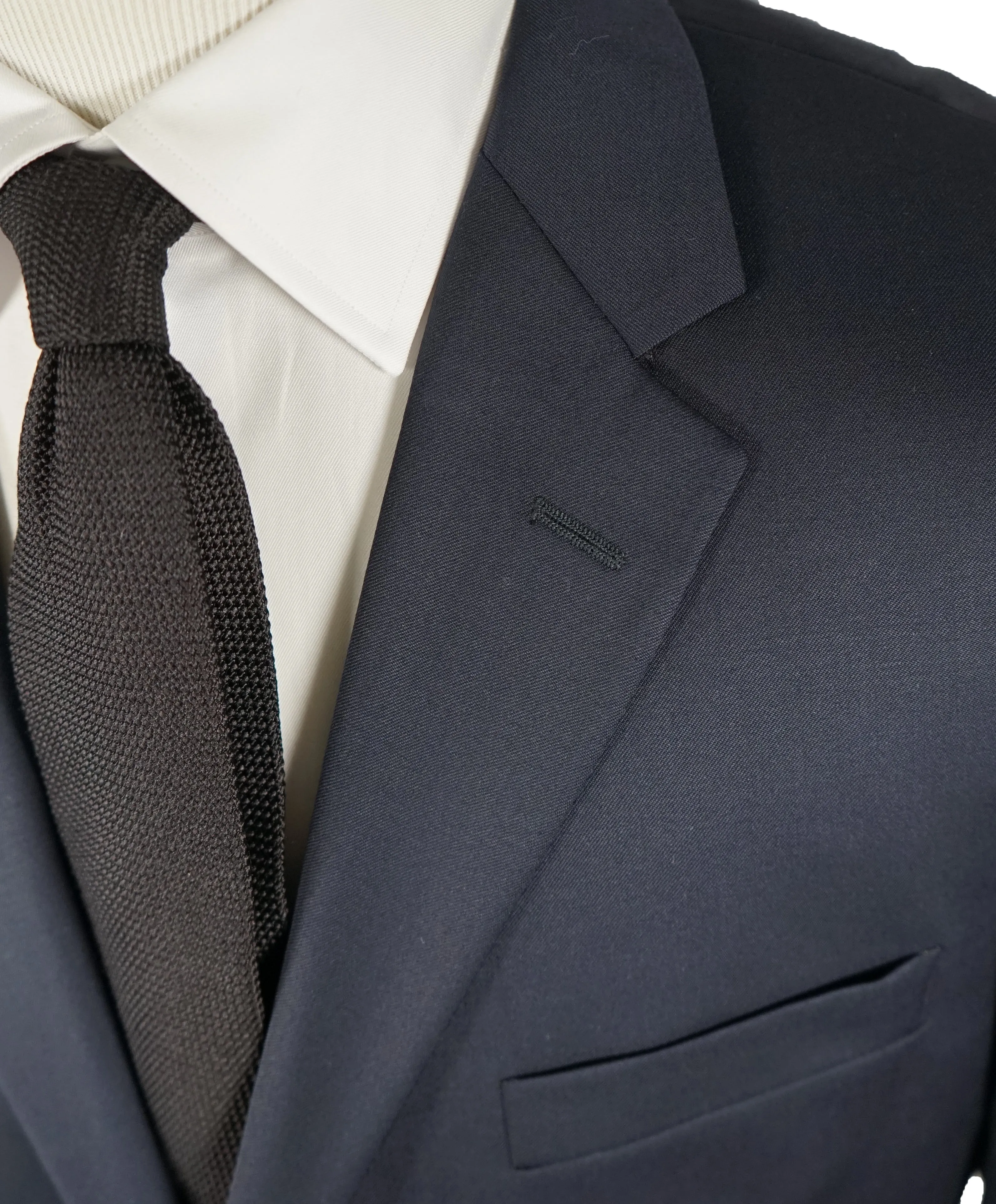 HICKEY FREEMAN - Classic Navy Blue Solid Suit - 46R