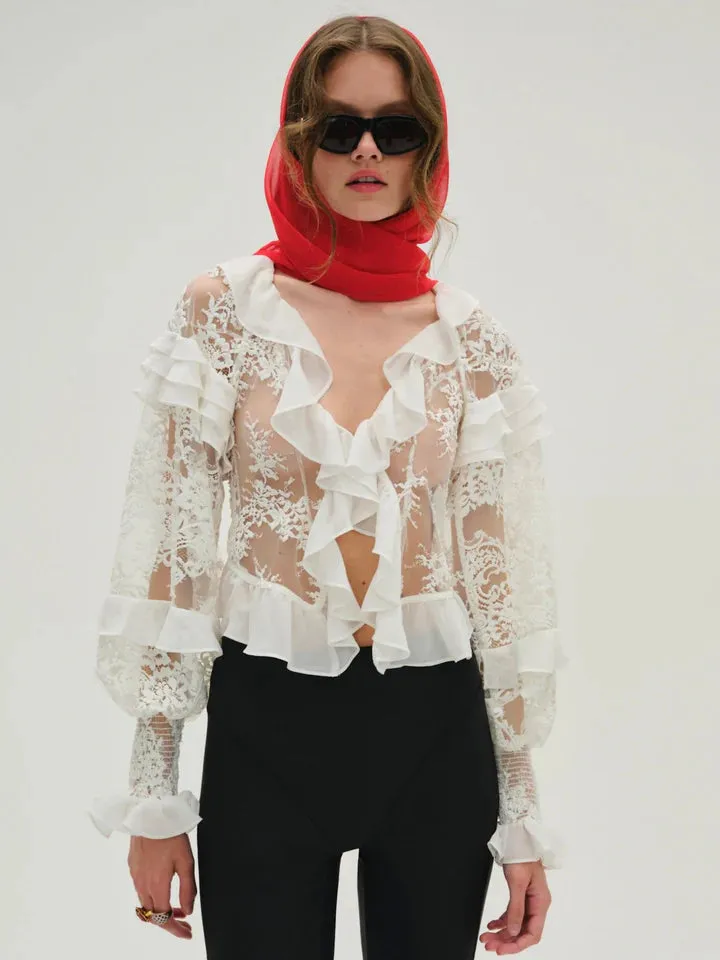 Holiday Lace Blouse