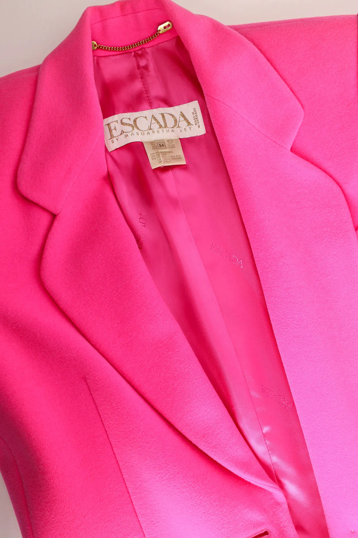 Hot Pink Wool Blazer