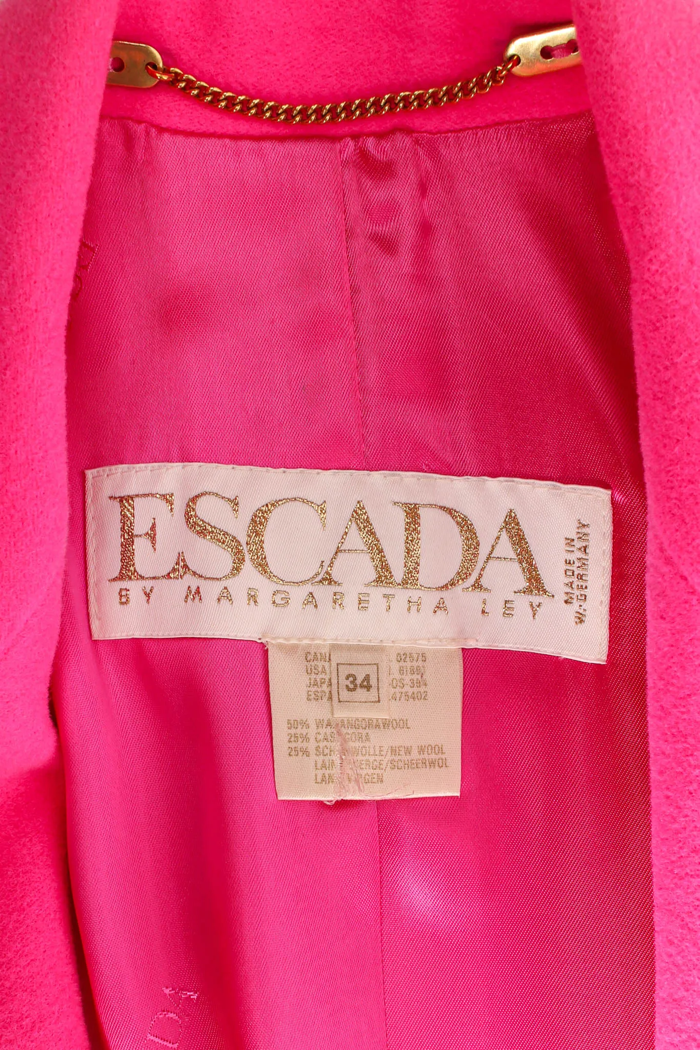Hot Pink Wool Blazer