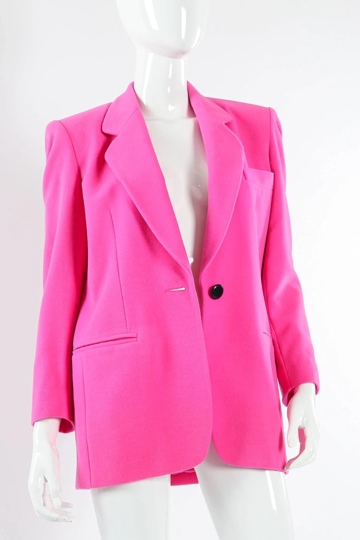 Hot Pink Wool Blazer