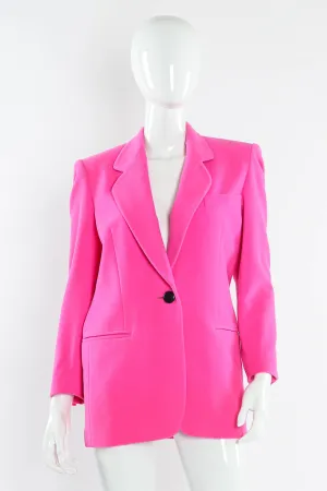 Hot Pink Wool Blazer