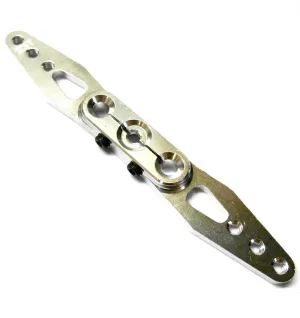 HS451083 1/8 Throttle Alloy Servo Horn Arm 23 Teeth Tooth 23T Double Silver 95mm