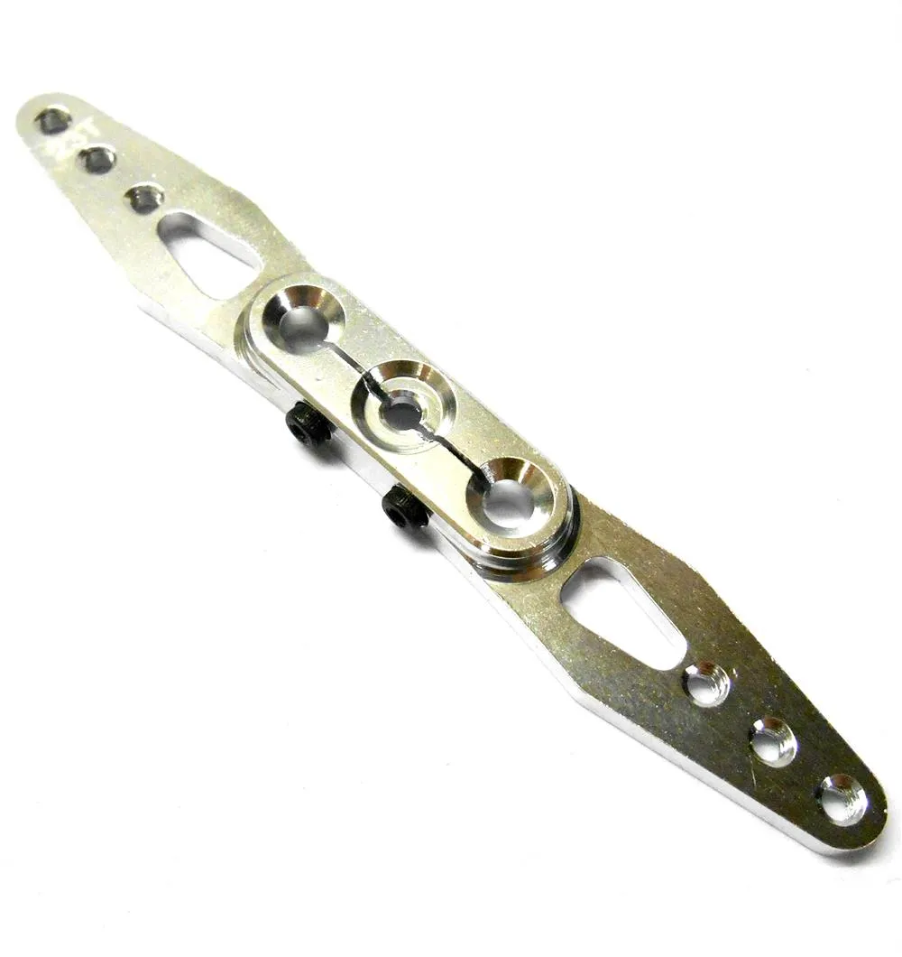 HS451083 1/8 Throttle Alloy Servo Horn Arm 23 Teeth Tooth 23T Double Silver 95mm