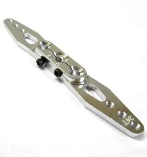HS451084 1/8 Throttle Alloy Servo Horn Arm 24 Teeth Tooth 24T Double Silver 95mm
