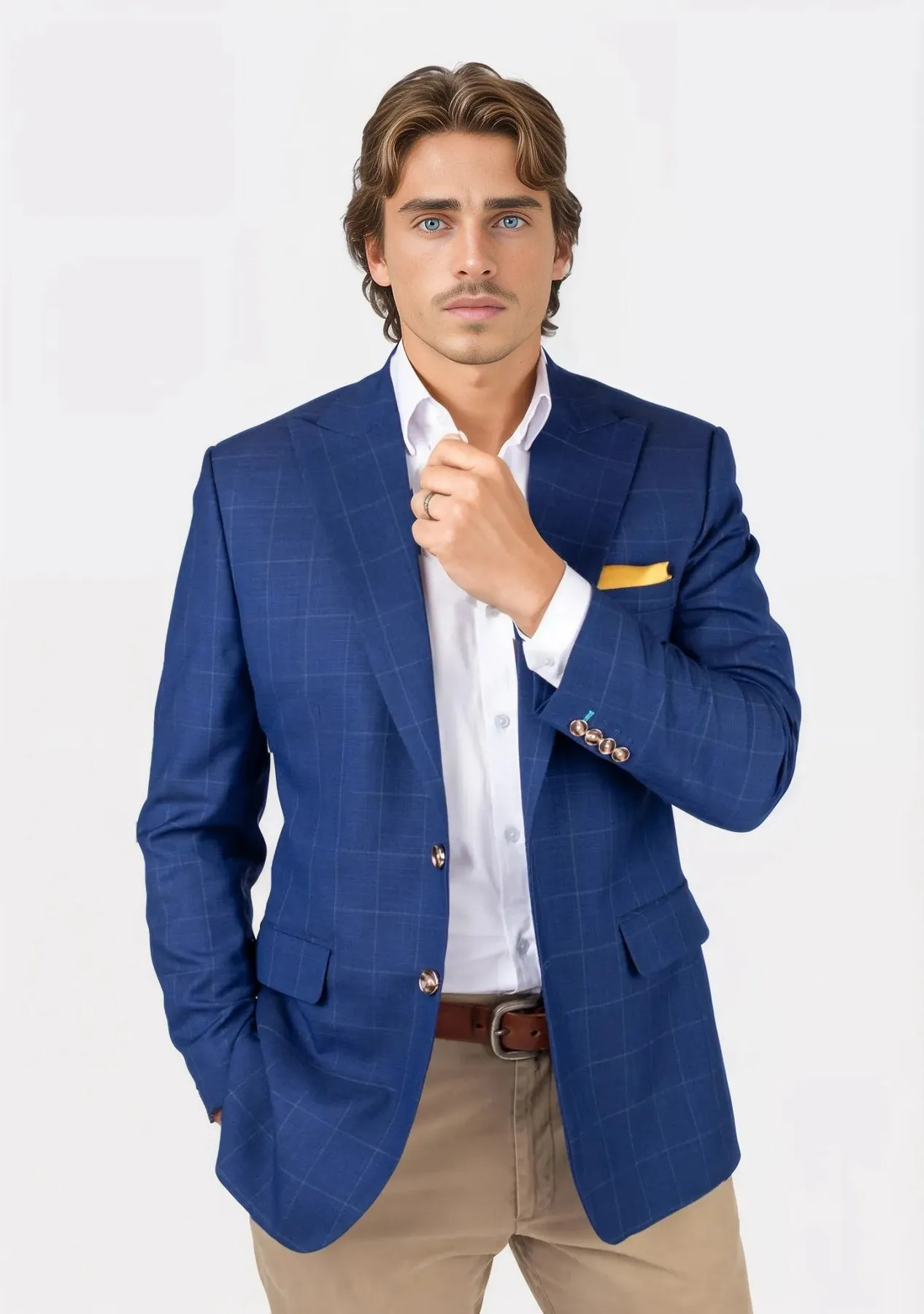 Hudson Empire Blue Windowpane Jacket