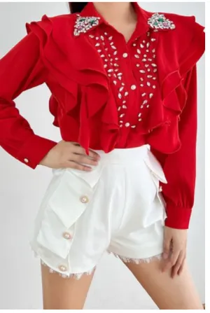In Full Effect Diamond Blouse