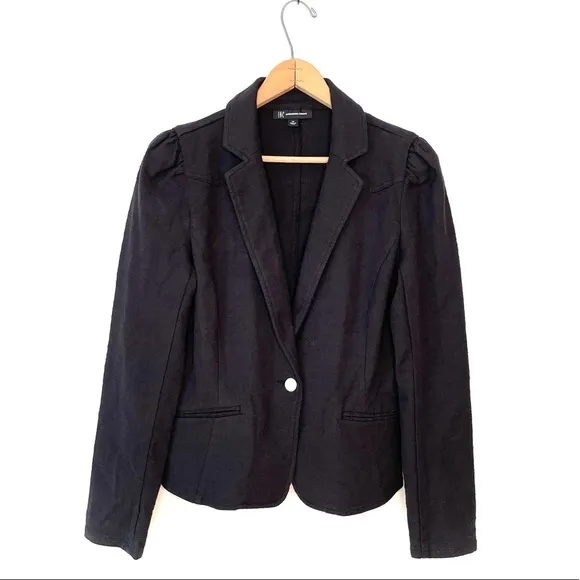 INC | Black Puff Sleeve Blazer