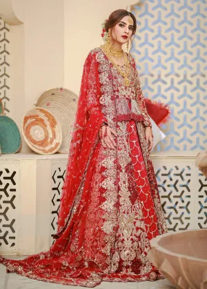 Indian Red Bridal Lehenga Choli Designer Dress #BN1203