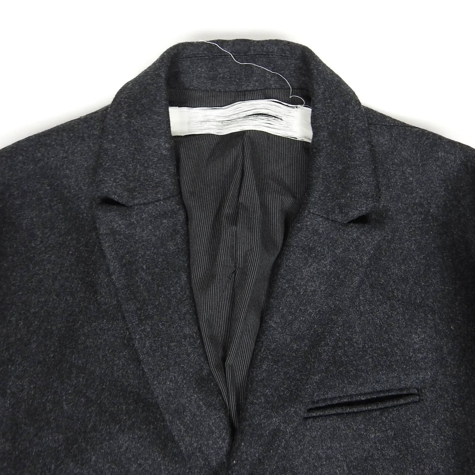 Individual Sentiments Charcoal Wool Blazer Size 1